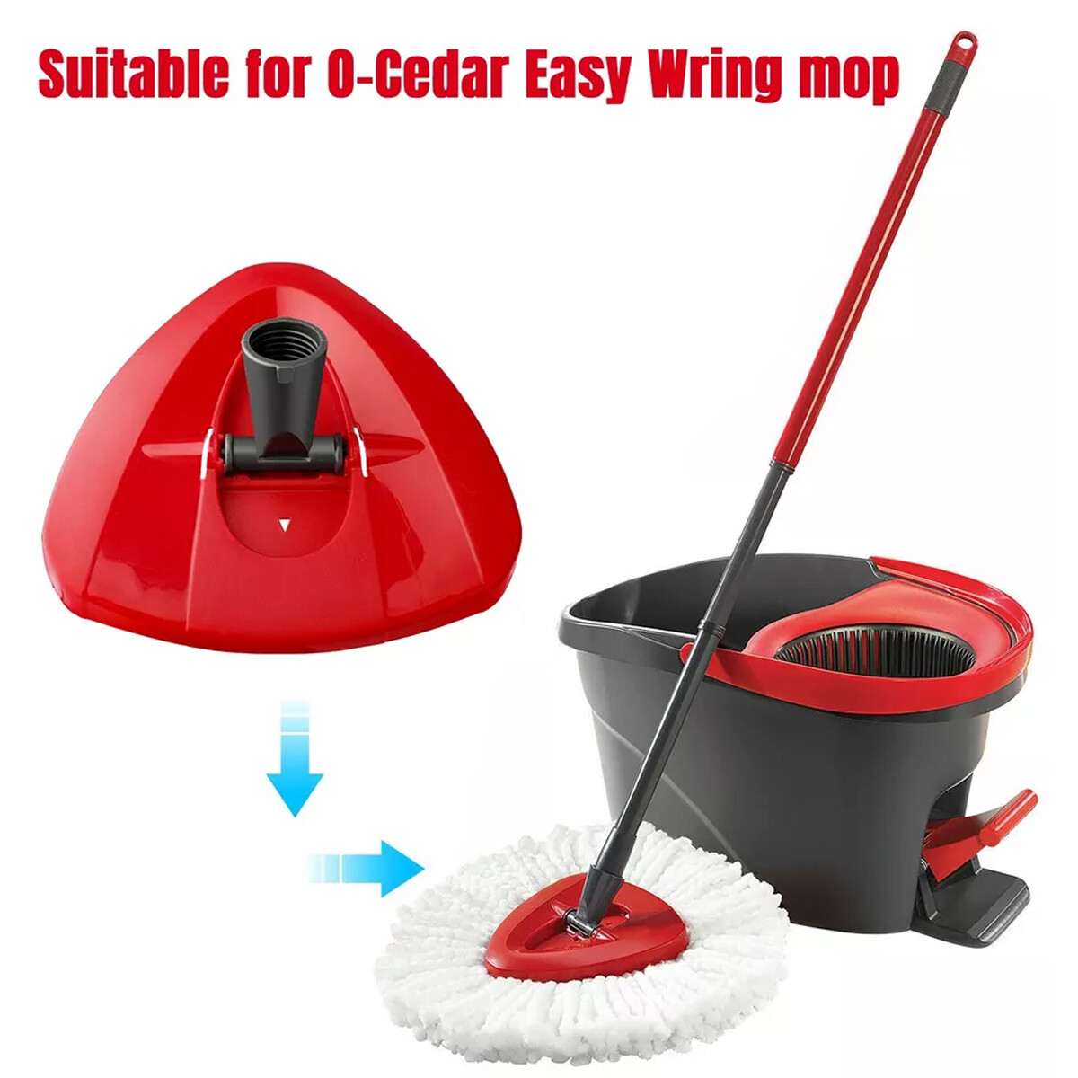 1-4 pcs Microfiber Replacement Mop base For O-Cedar Easy to Clean and install