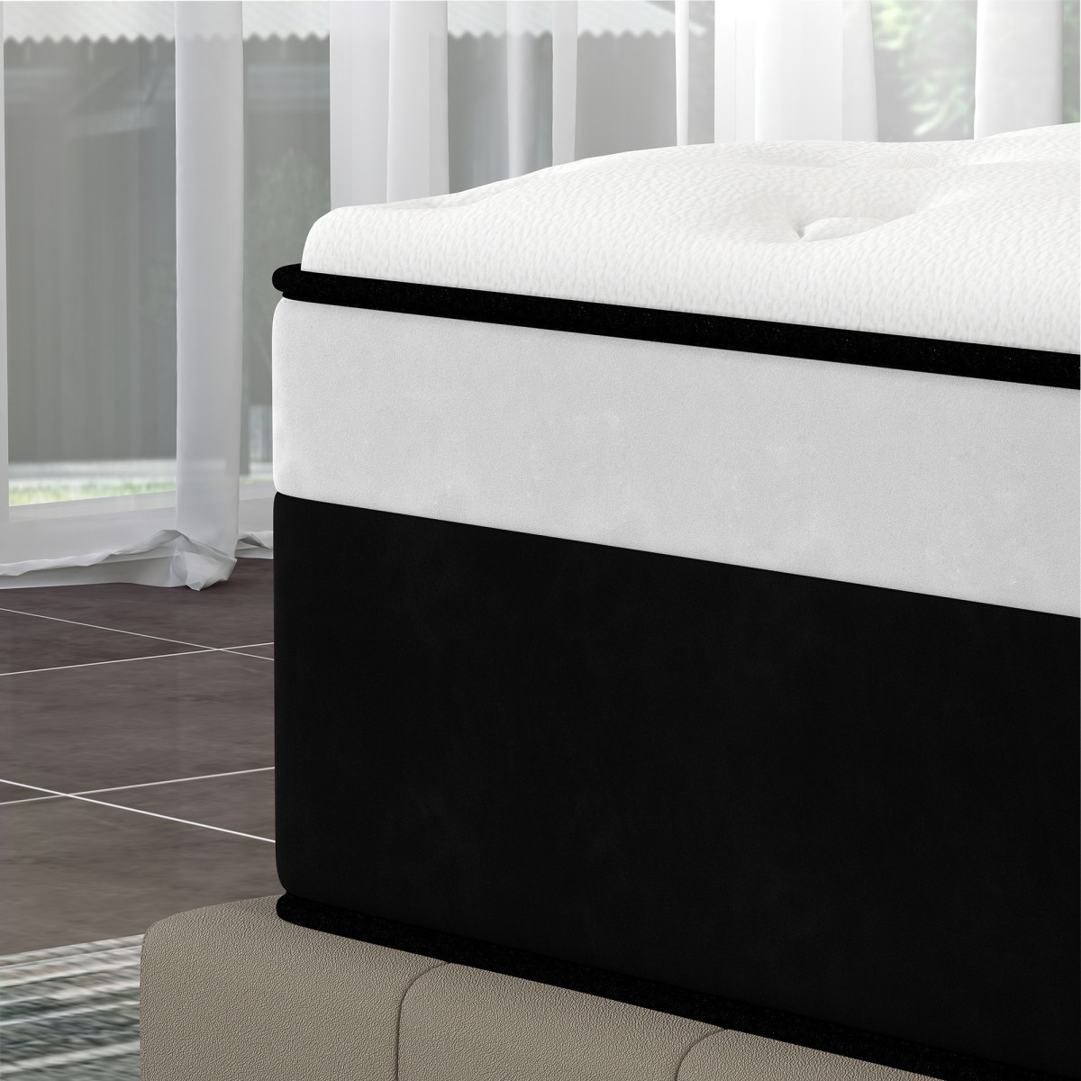 8″10″12″14″ Gel Memory Foam Mattress in a Box Pocket Spring Twin Full Queen King