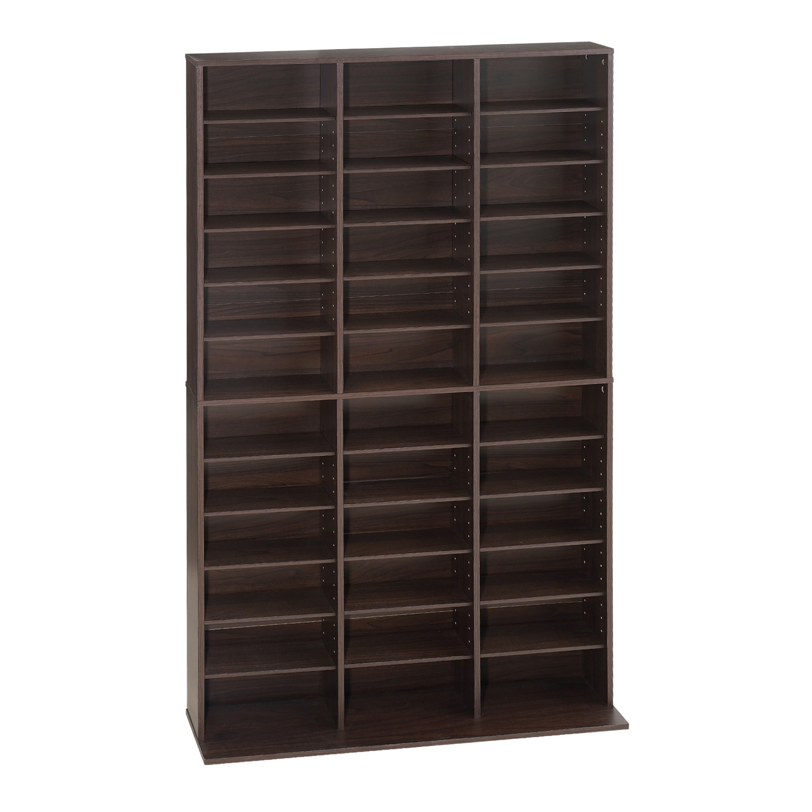 Uimoso 12-Tier Media Storage Cabinet with 36 DVD Organizer Compartments