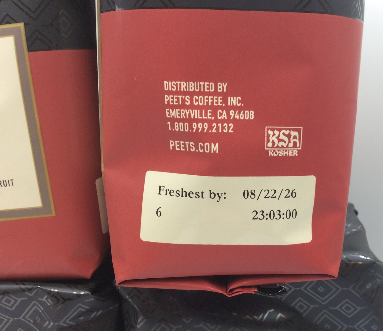 Peet’s Coffee Colombia Ground Coffee, Dark Roast, 10.5oz, 6 Bags ☕AUG/2026☕