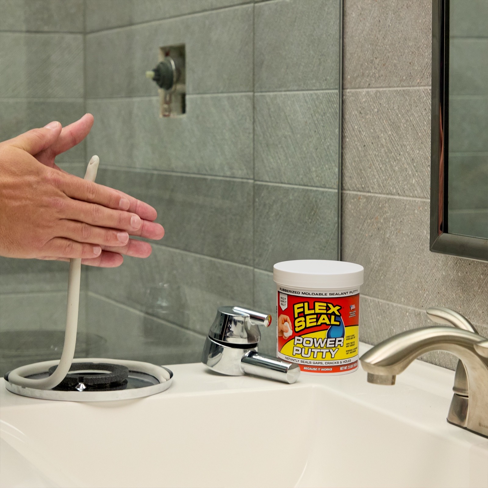 Flex Seal Power Putty Rubberized Moldable Sealant Waterproof Leak Repair