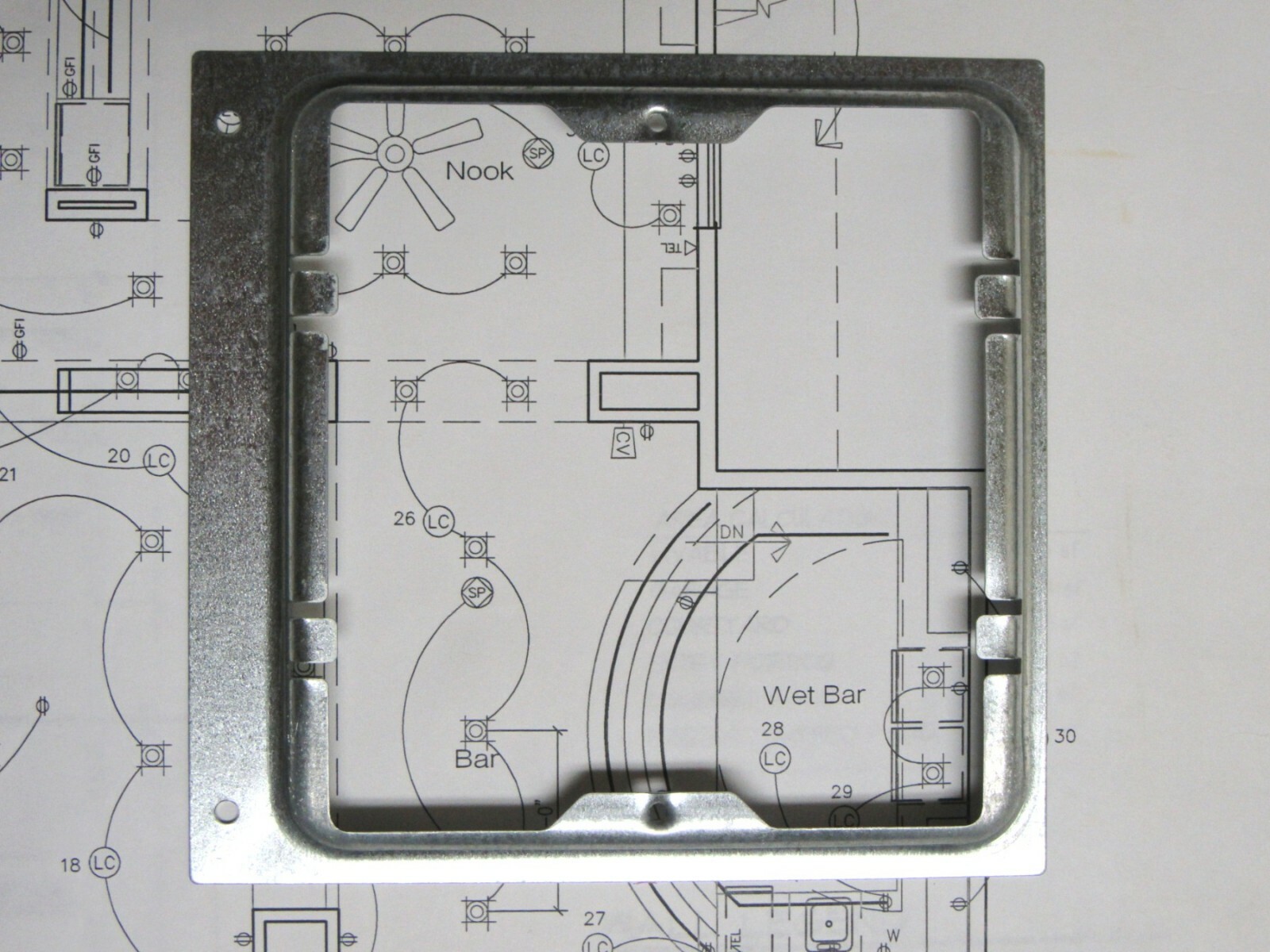 (1) DMC1HR Intercom Rough-in Ring M&S DMC4RS, DMC1RS