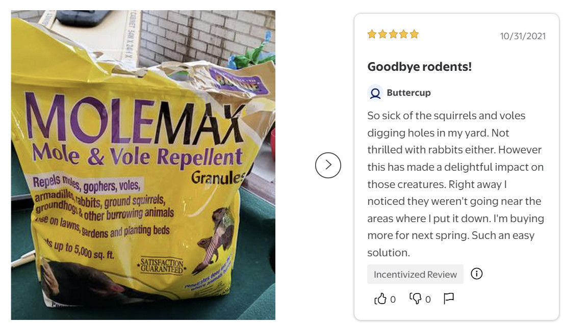 Mole Max 10 lb Mole & Vole Repellent Granules Ready-to-Use