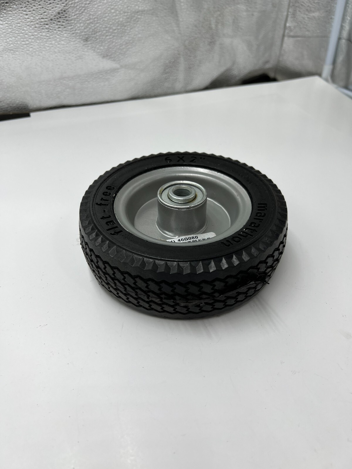 (QTY 2) MARATHON Flat-Free Polyurethane Foam Wheel 6-1/8″ 46G080 33101