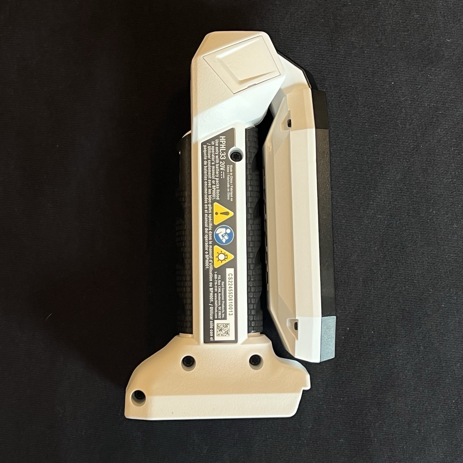 New HART 20-Volt LED Folding Project Light (Open Package) HPHL33 Tool Only