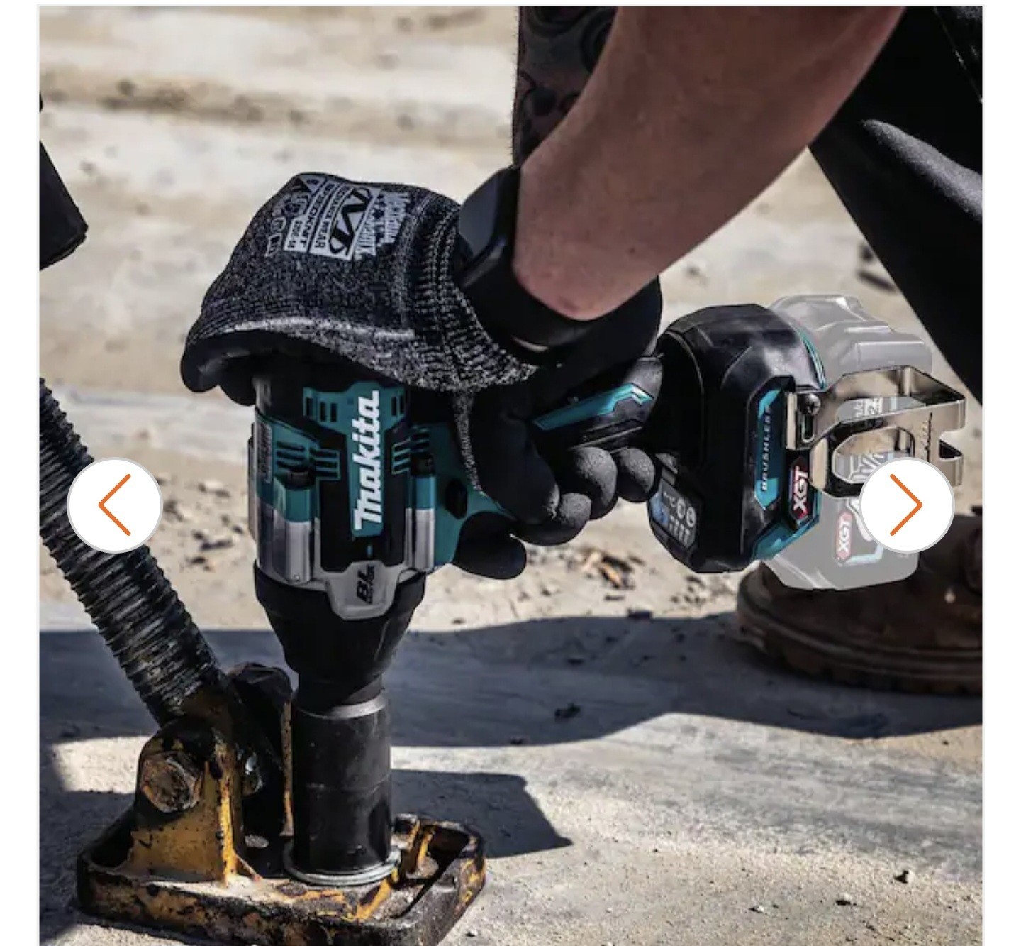 Makita XGT 40V Brushless 1/2″ Mid-Torque Impact Wrench 810 ft-lbs,model GWT08Z
