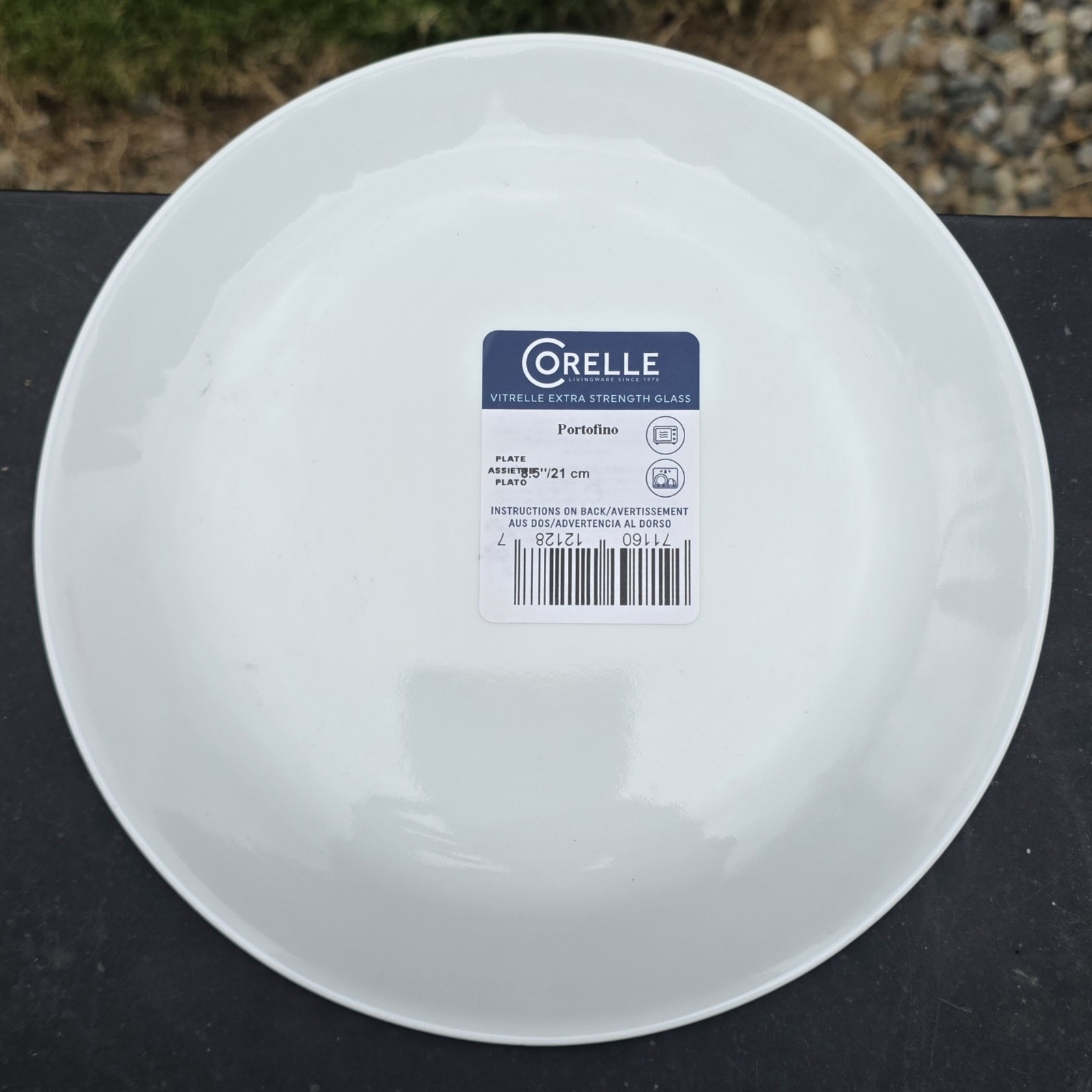 Corelle Portofino Salad Luncheon Plate 8.5in Set Lot Of 6 Blue White New