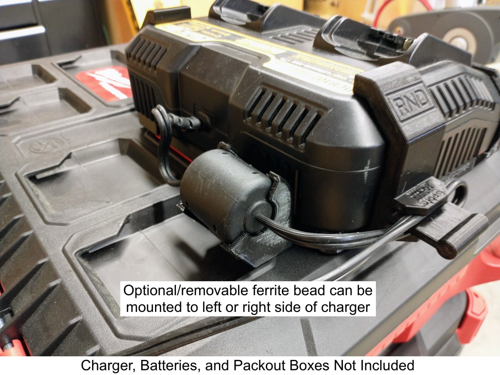 Packout Mount for DeWalt DCB102 Dual Port Charger **CHARGER NOT INCLUDED**