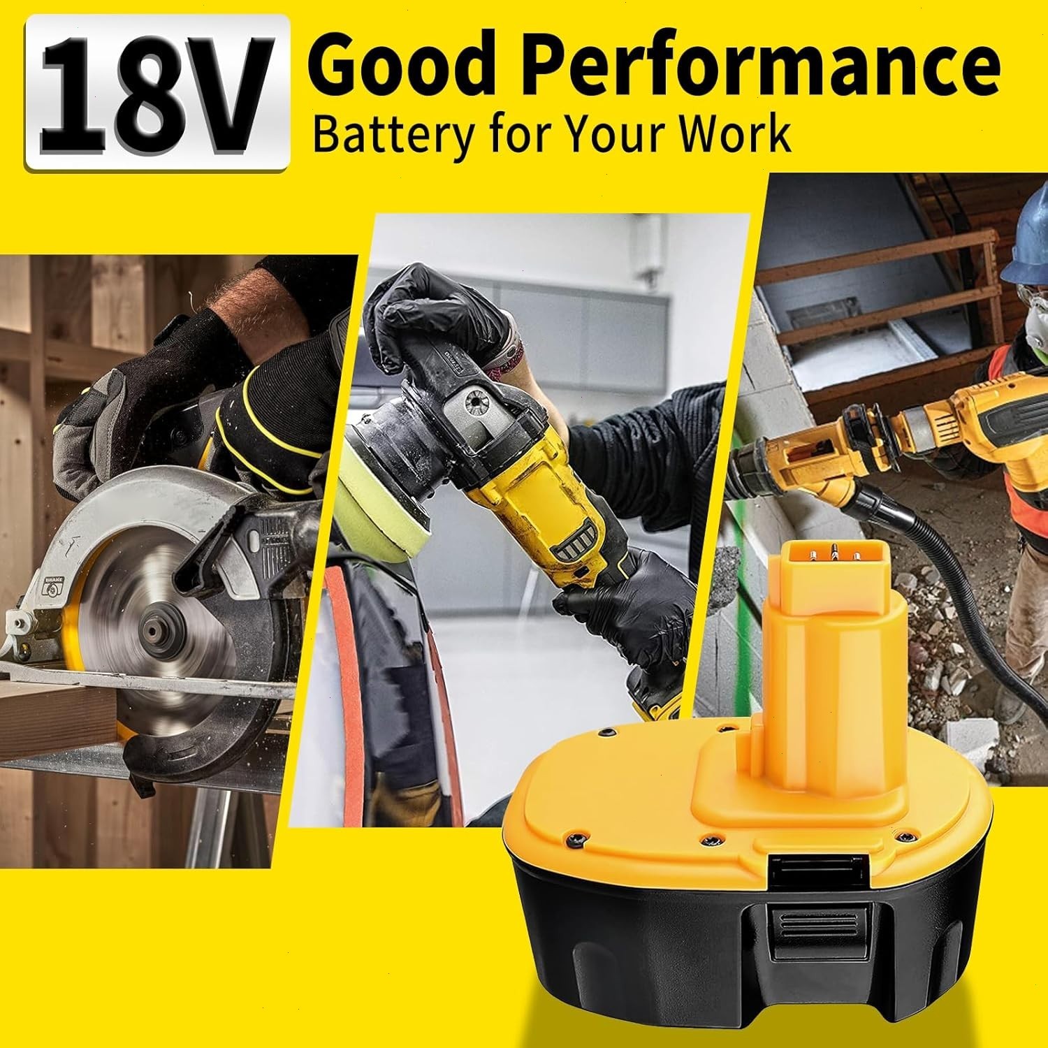 4PACK 2PACK 18V For Dewalt 18 VOLT XRP Ni-MH 7.0Ah Battery DC9099 DC9096 DC9098