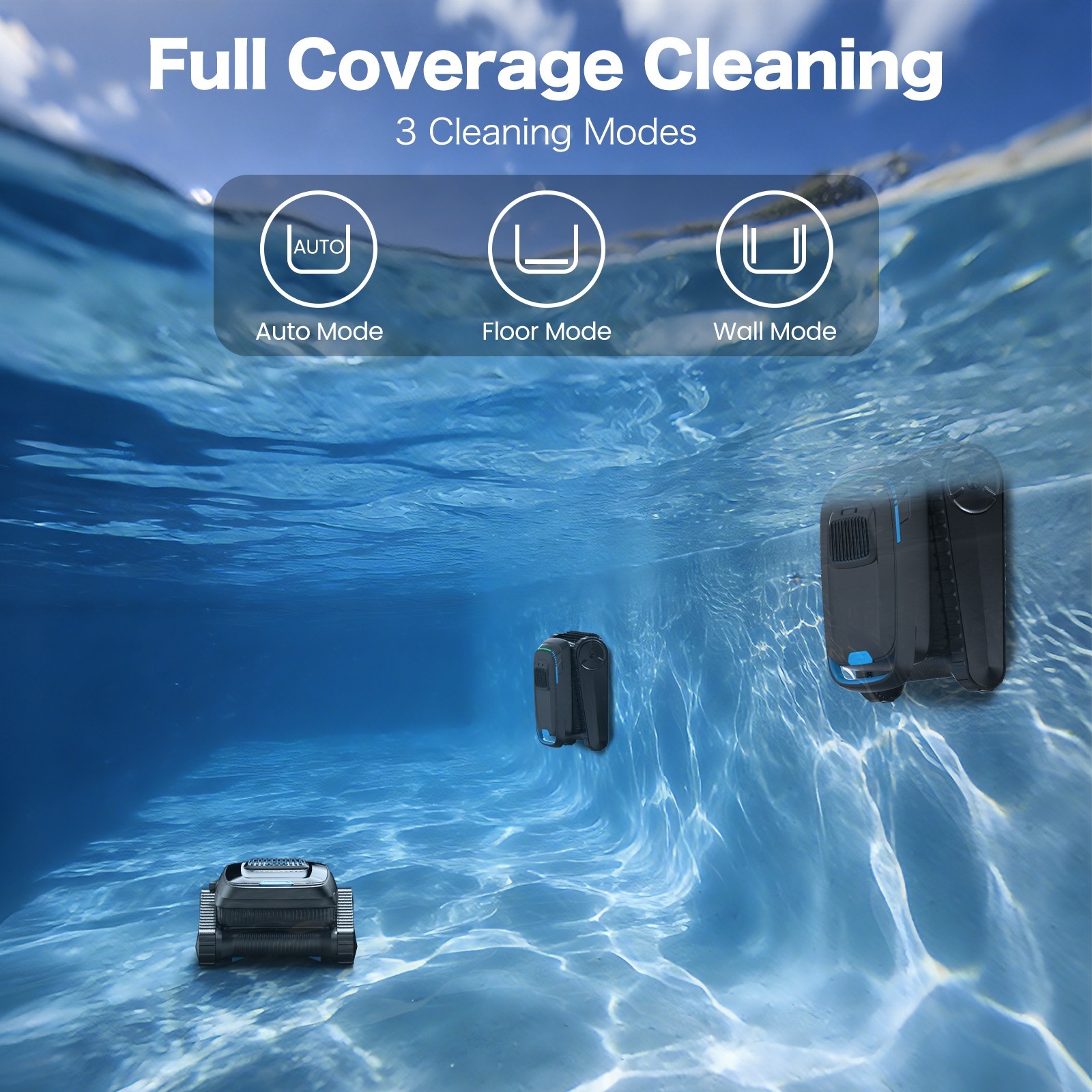 Refurbished AIRROBO CP20 Robot Pool Cleaner Vacuum Inground Floor Wall Waterline