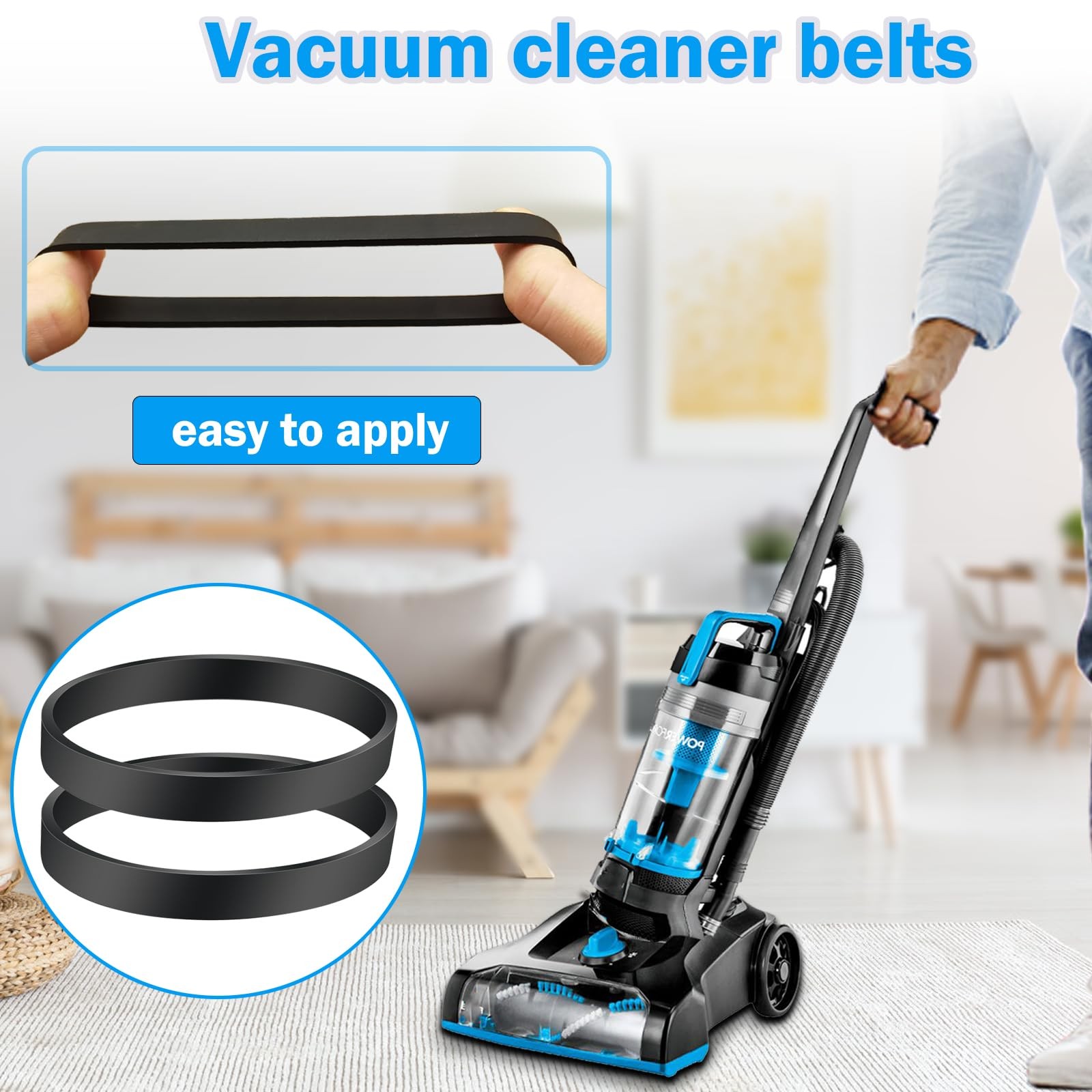 Vacuum Belt Replacement for Bissell Cleanview Swivel Pet Upright Bagless/Powe…