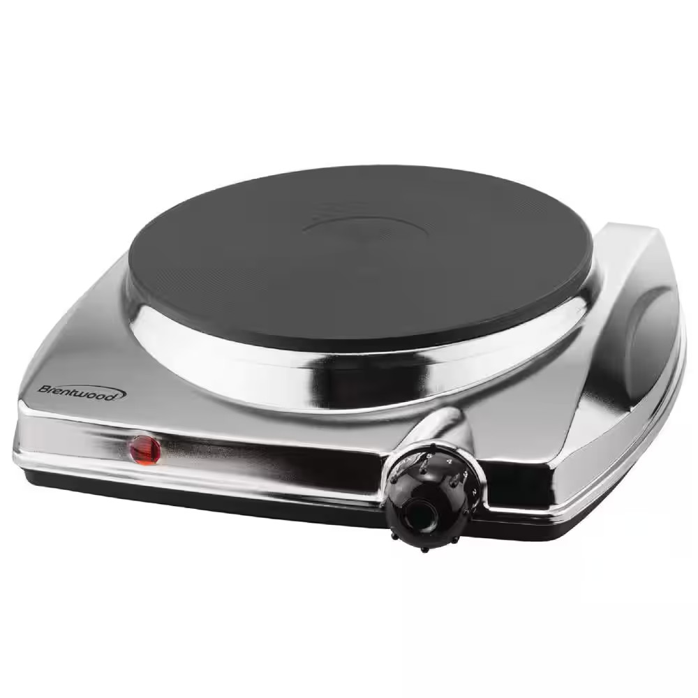 1000W Single Burner 10 in. Silver Electric Hot Plate Burner NEW- Free Shipping