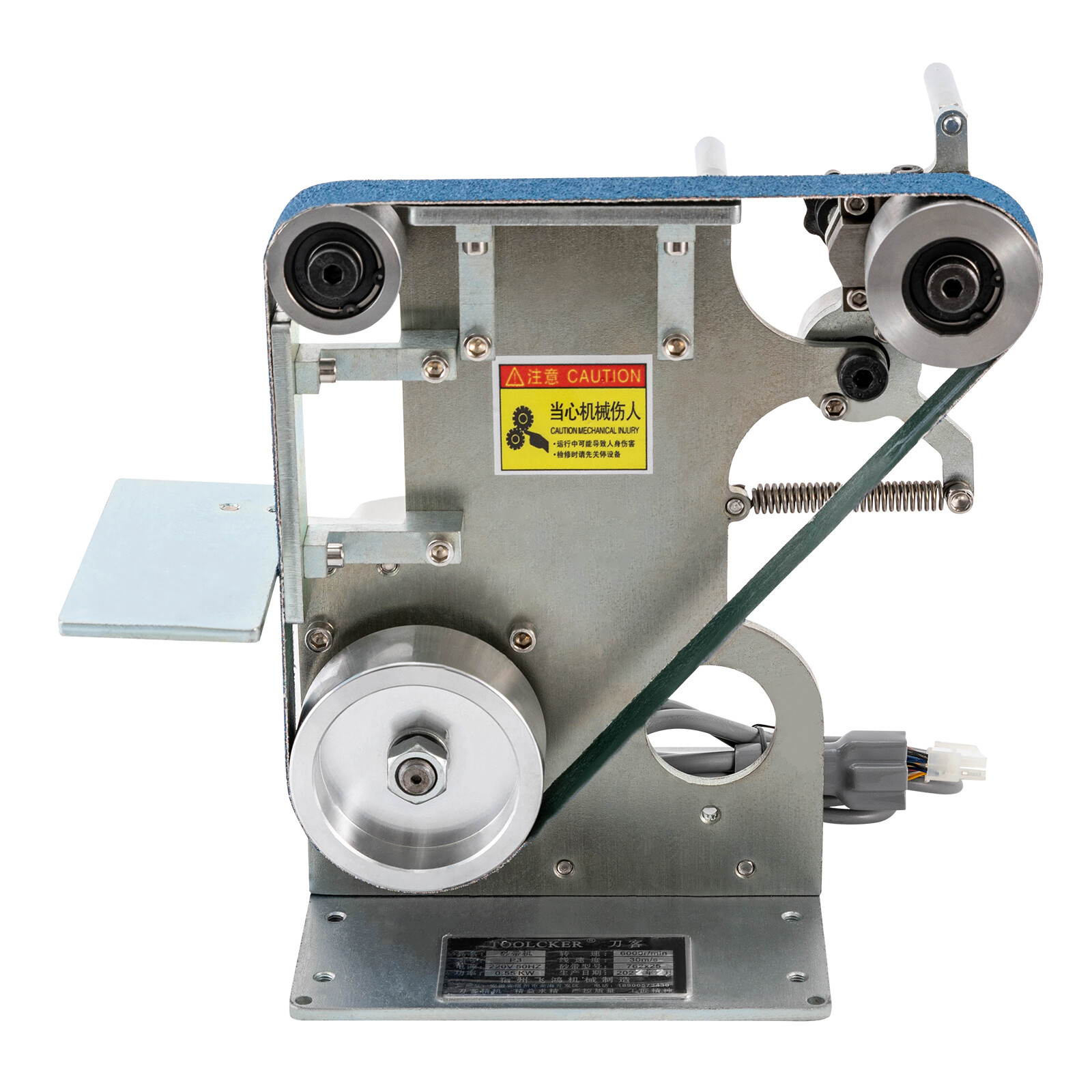 550W/0.8HP Belt Sander 6000rpm Disc Polisher Grinder Work Table w/ Controller