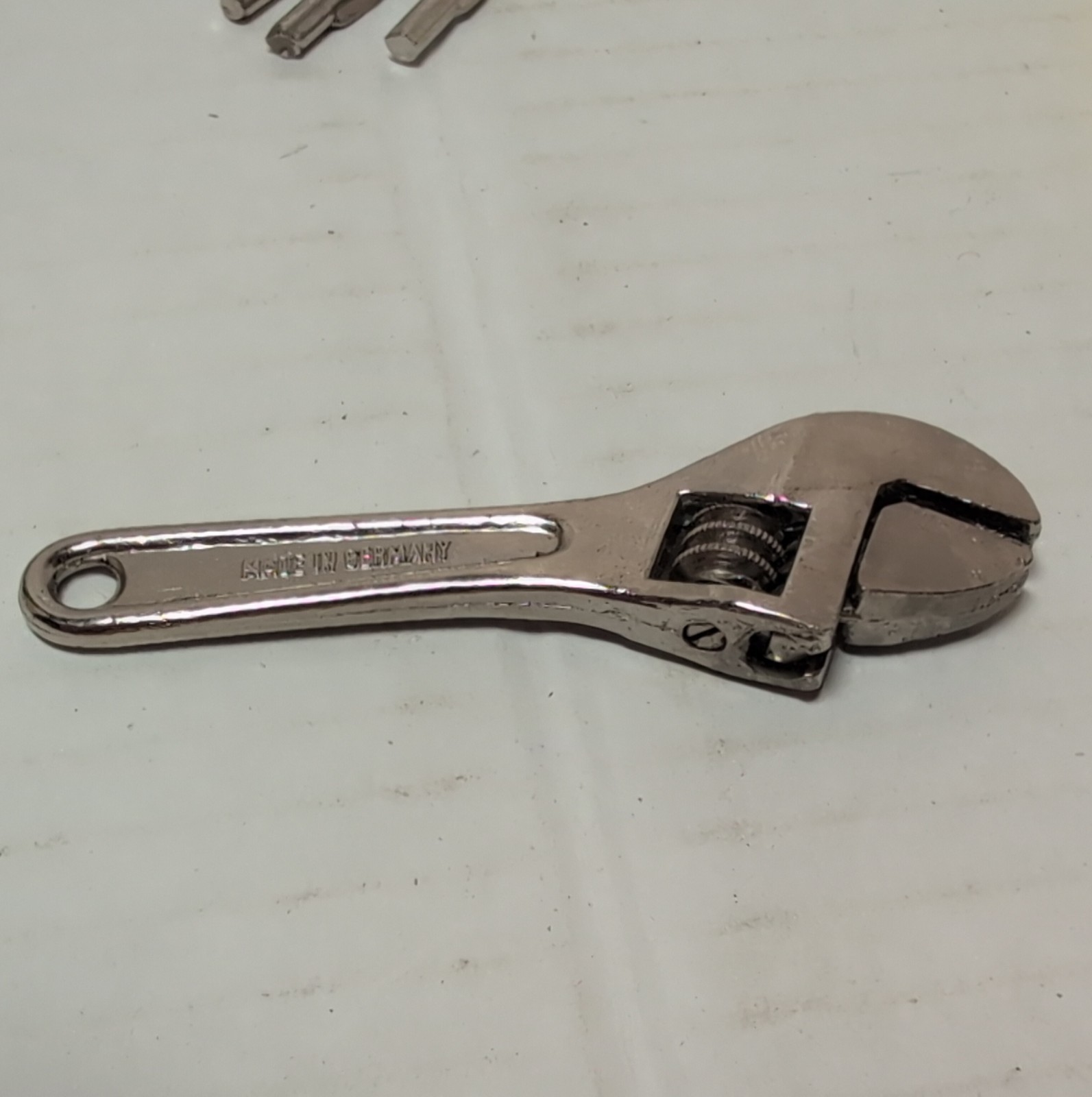 Vintage 5pc Mini Tool Set 3″ Adjustable Wrench & Screwdriver Made In W. Germany