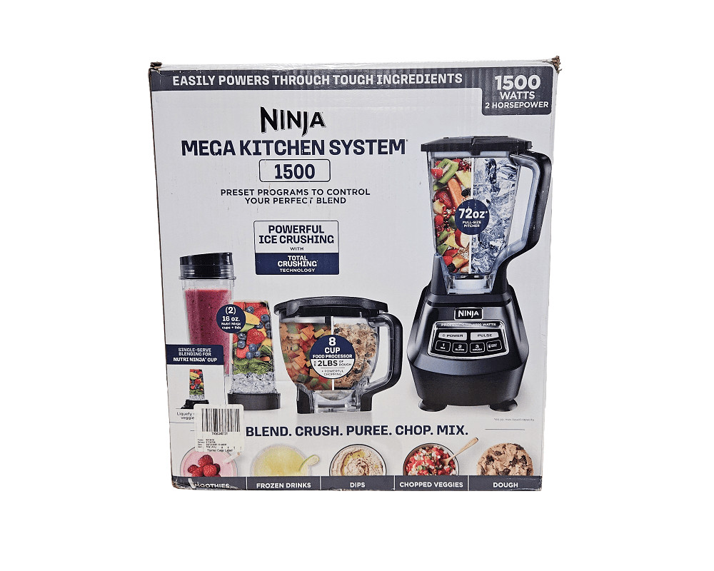 Ninja Mega Kitchen System Blender Processor Nutri Ninja Cups 1500W BL770