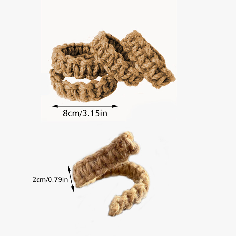 4X Twist Curtain Buckles Jute Braided Curtain Tie Rope Tieback Holder Clips US