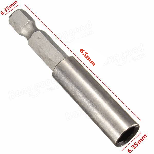 60x Magnetic Bit Extension Holder 2.5″ Quick Change 1/4″ Hex Shank Screw 2″ 65mm