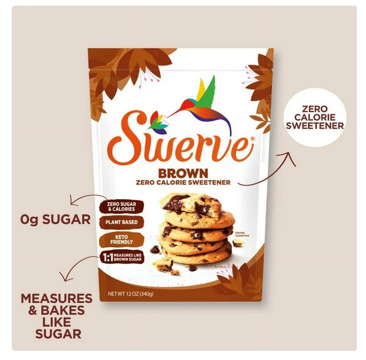 Swerve Ultimate Sugar Replacement Sweetener, Brown Sugar Substitute, Zero Calori