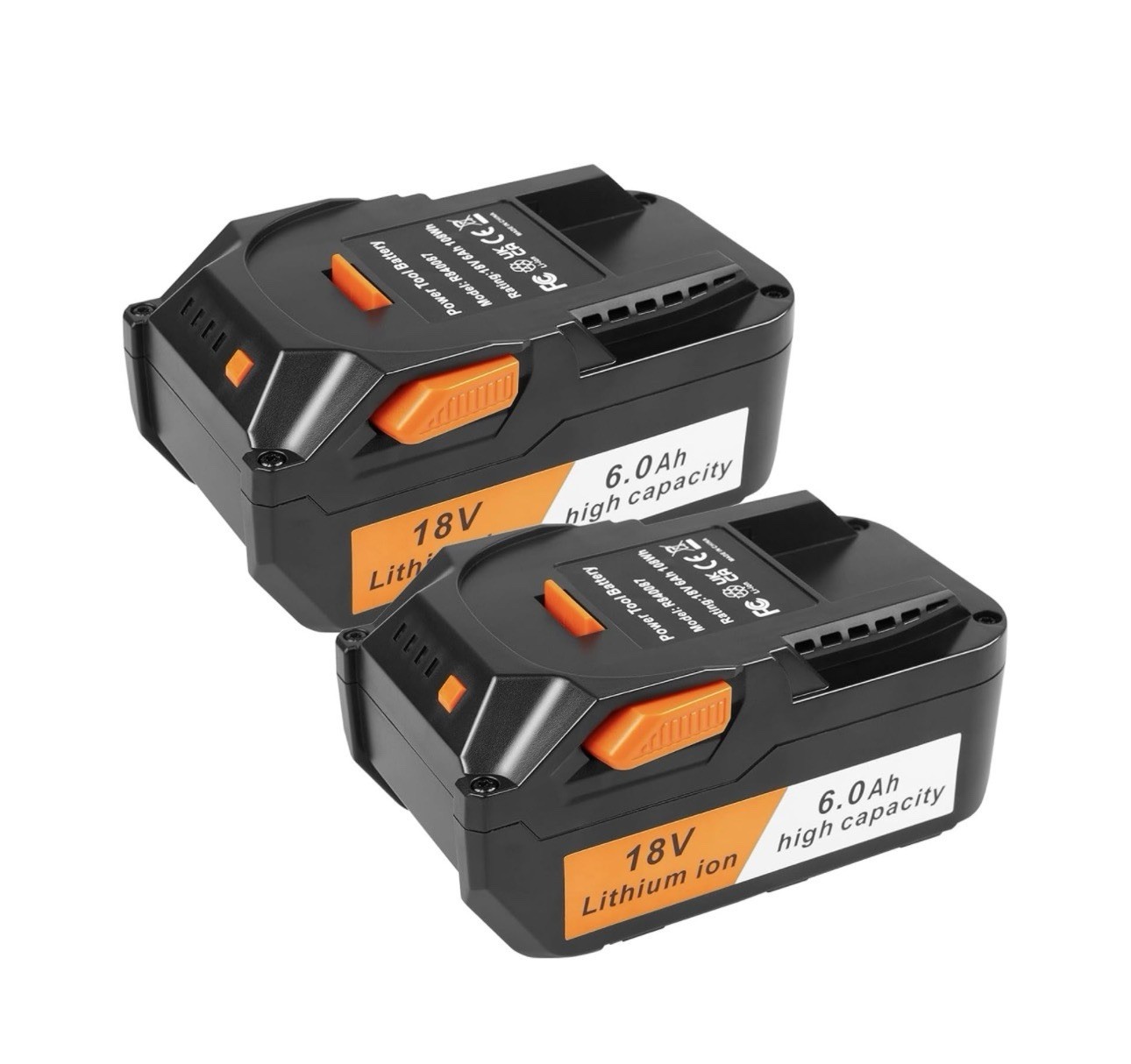 2 PACK 6.0Ah Lithium Battery For RIDGID 18V R840083 R840085 R840086 R840087 DEAL