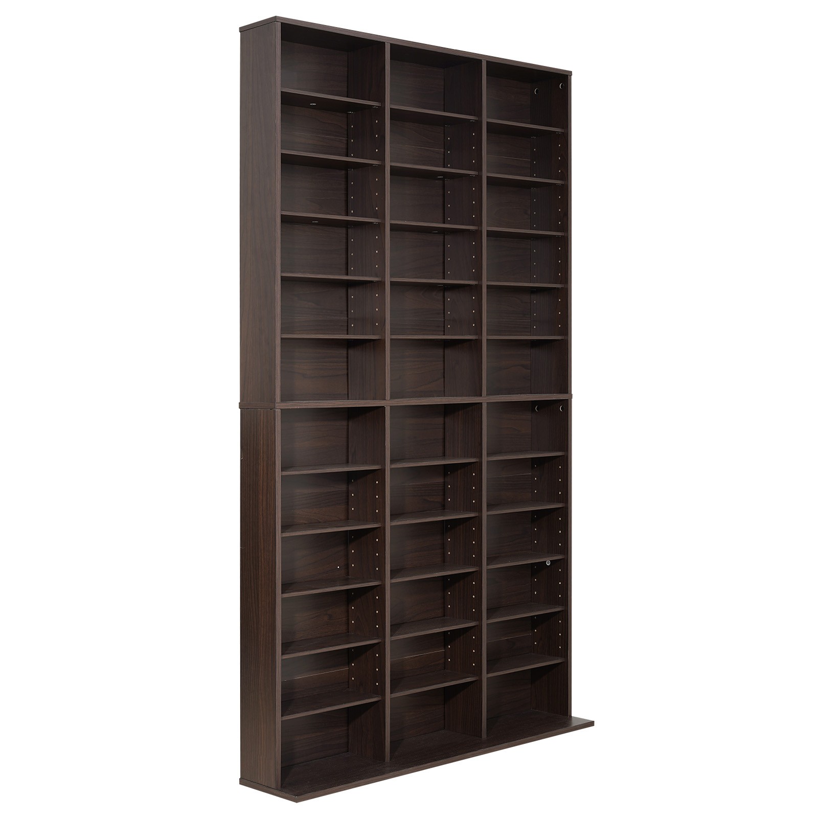 Uimoso 12-Tier Media Storage Cabinet with 36 DVD Organizer Compartments