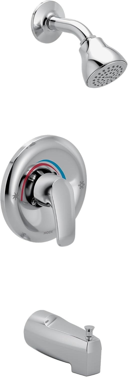 NEW CONDITION Moen Chateau Single Handle Bathtub & Shower Faucet in Chrome