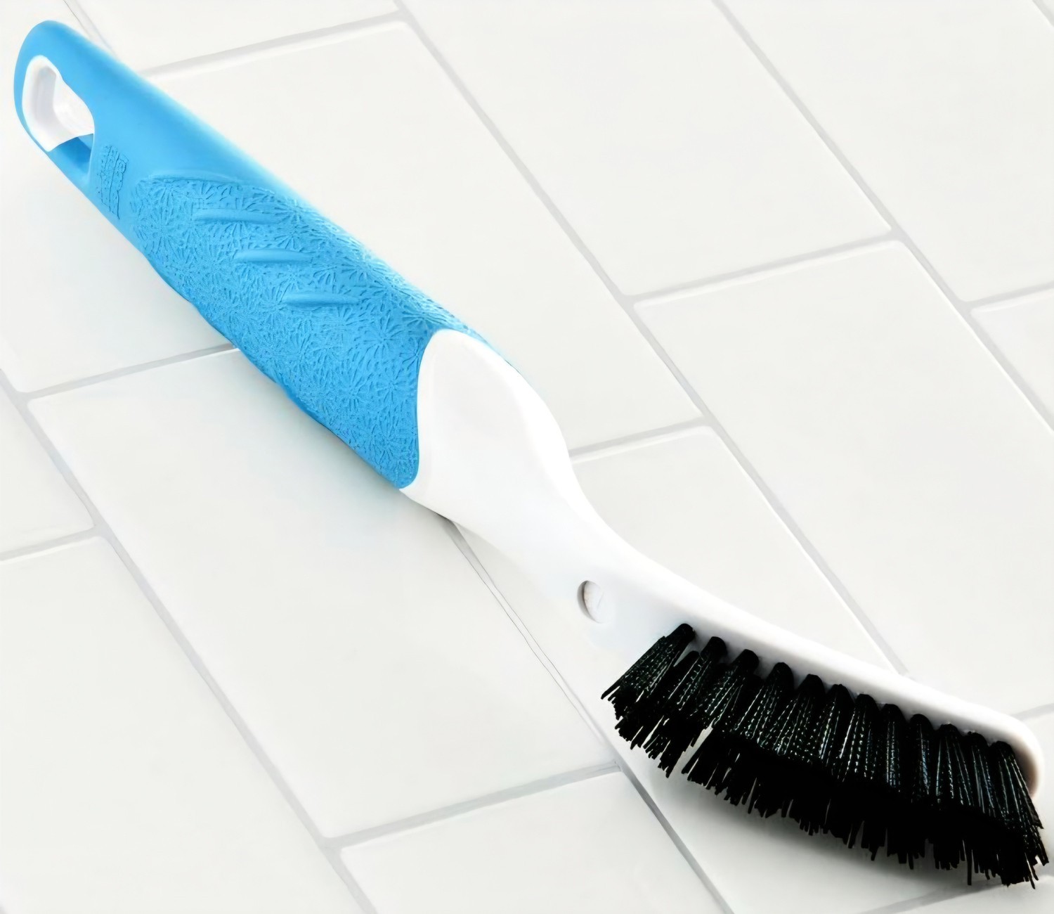 Tile & Grout Cleaning Brush – Angled Bristles – Bathroom/Kitchen Scrubber – NEW