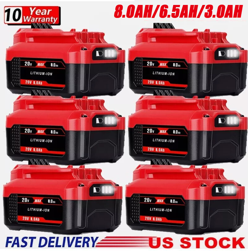 For Craftsman V20 MAX 20 Volt 8.0Ah 3 Ah Lithium Battery CMCB204 CMCB202 CMCB201
