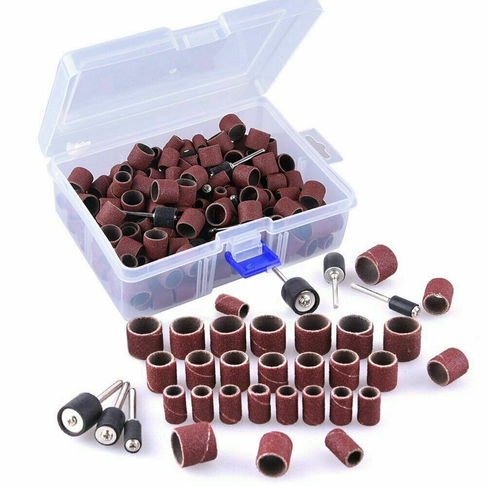 252x Sanding Drum Kit For Bits Dremel Accessories Rotary Tool For Wood Metal US