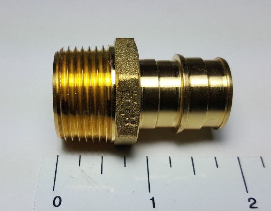 1 PC 3/4″ PEX A X 3/4″ MALE NPT EXPANSION ADAPTER F1960, 3/4 PEX A MALE ADAPTER