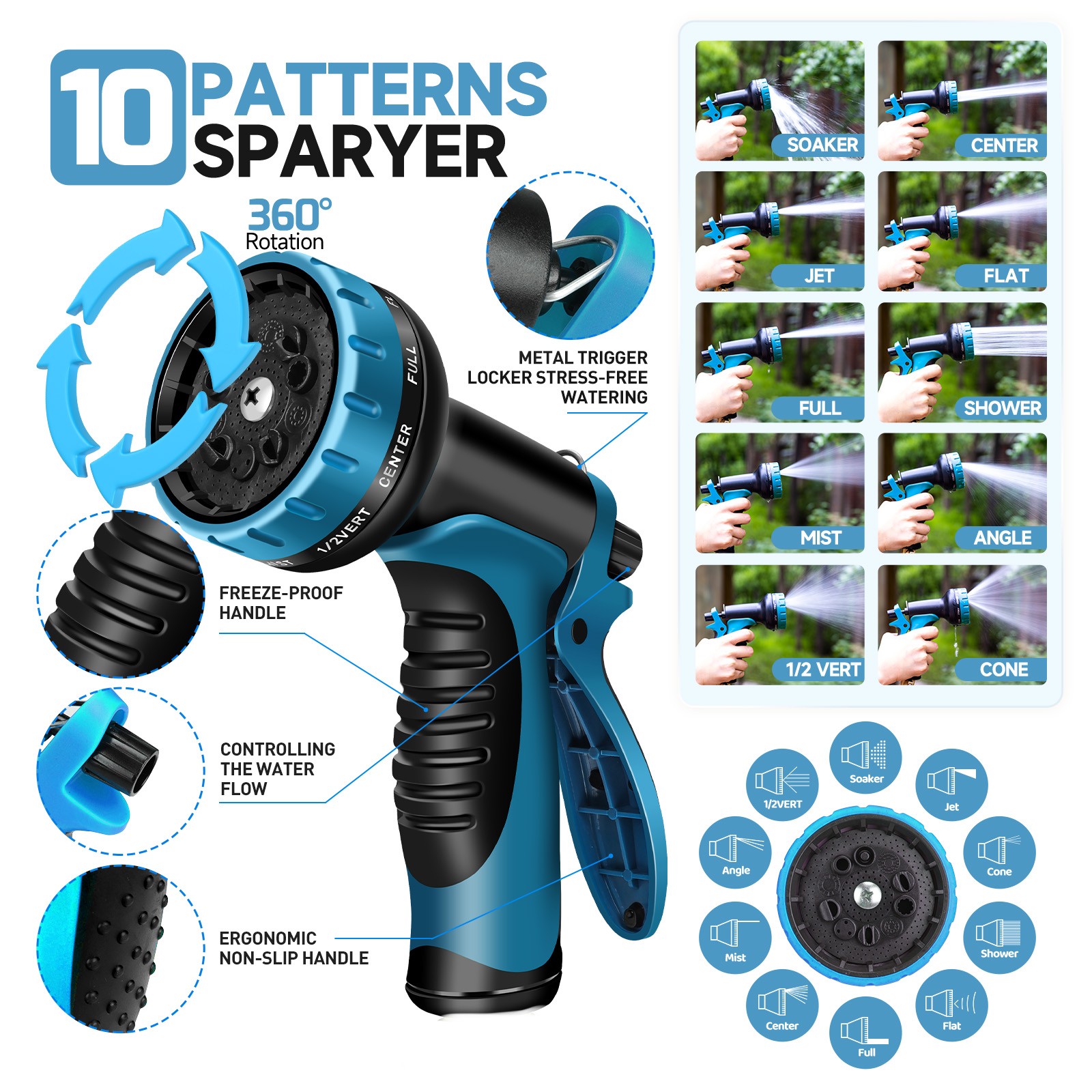 Flexible Expandable Garden Water Hose Pipe Pet Wash W/ Spray Nozzle Gun 25-150FT