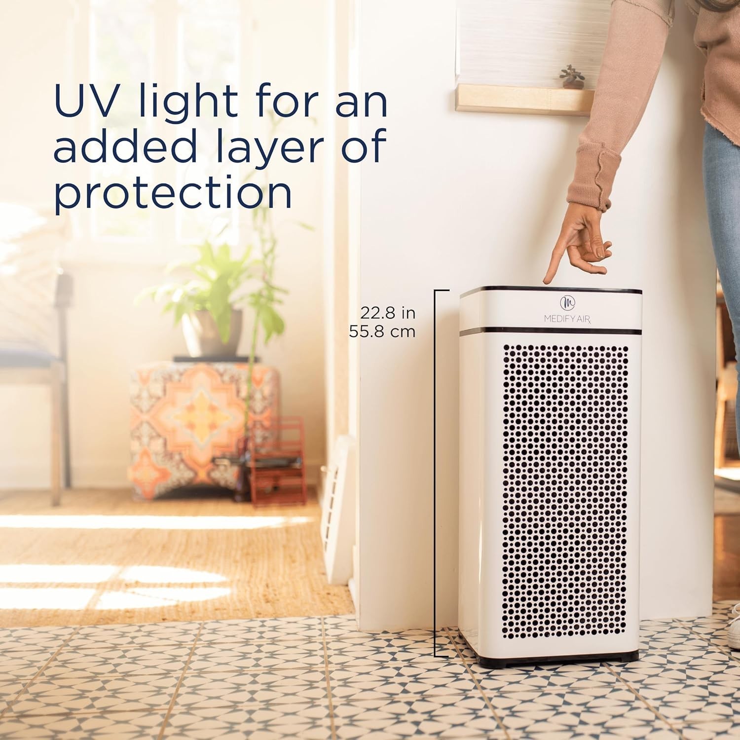 MA-40 UV Light Air Purifier with True HEPA H14 Filter | 1,793 ft² Coverage in 1h