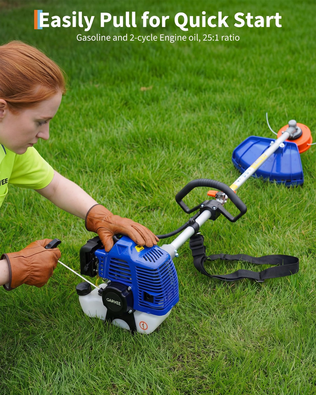 43Cc/52Cc Gas Powered Weed Wacker,3-in-1 Gas Weed Eater w/String Trimmer for Law