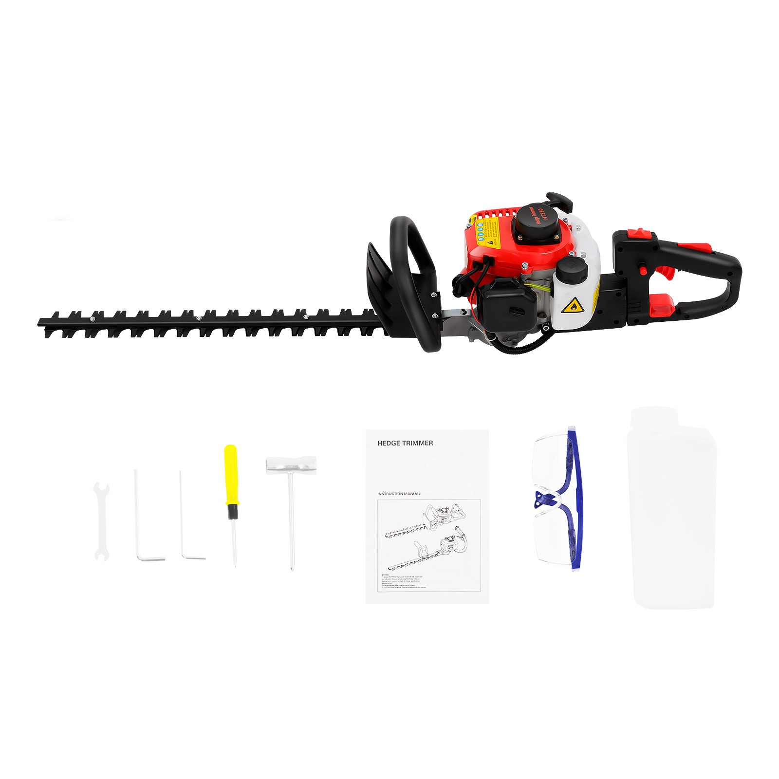 2-Stroke Single Edge Hedge Trimmer 22.5cc Hedge Trimmer Garden Bush Trimmer Tool