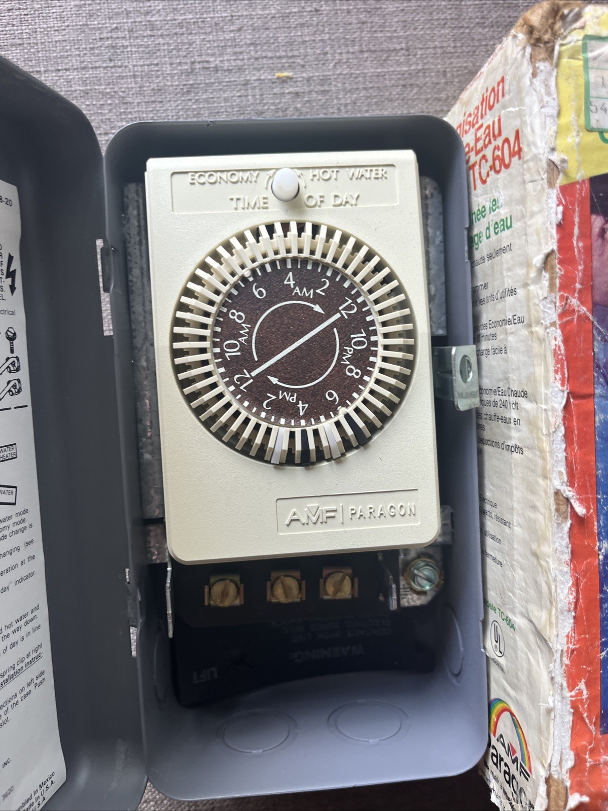Paragon Model TC-604 24 Hour Time Controller – 208-250 volts 60 Hz 25 amps (READ