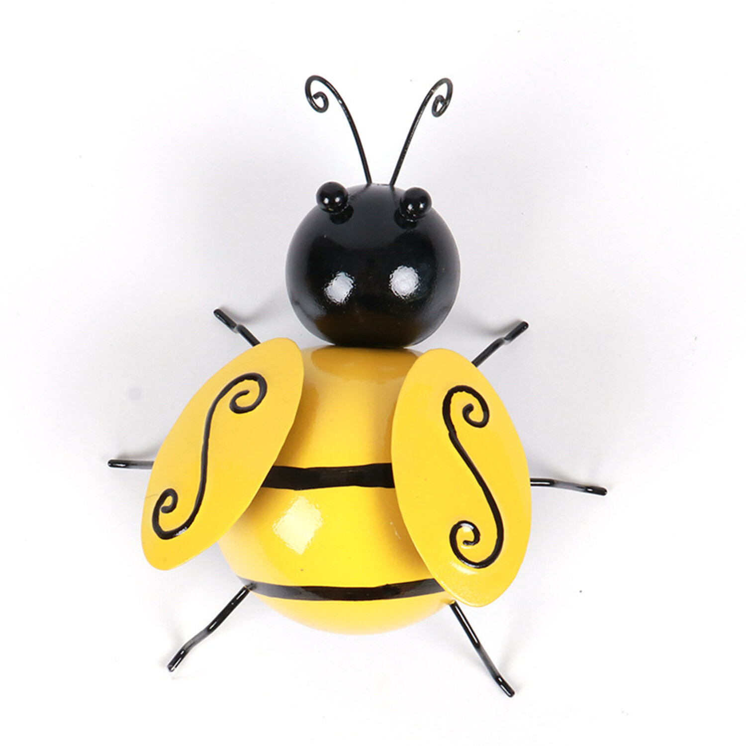 Decorative Metal Bumble Bee Garden Accents – Lawn Ornaments – Set of 4