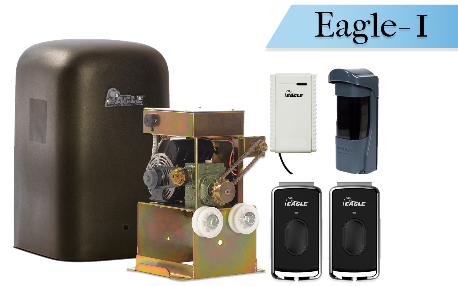 Eagle 1 Slide Gate Operator for Home Driveway Motor Electric Residential Gate