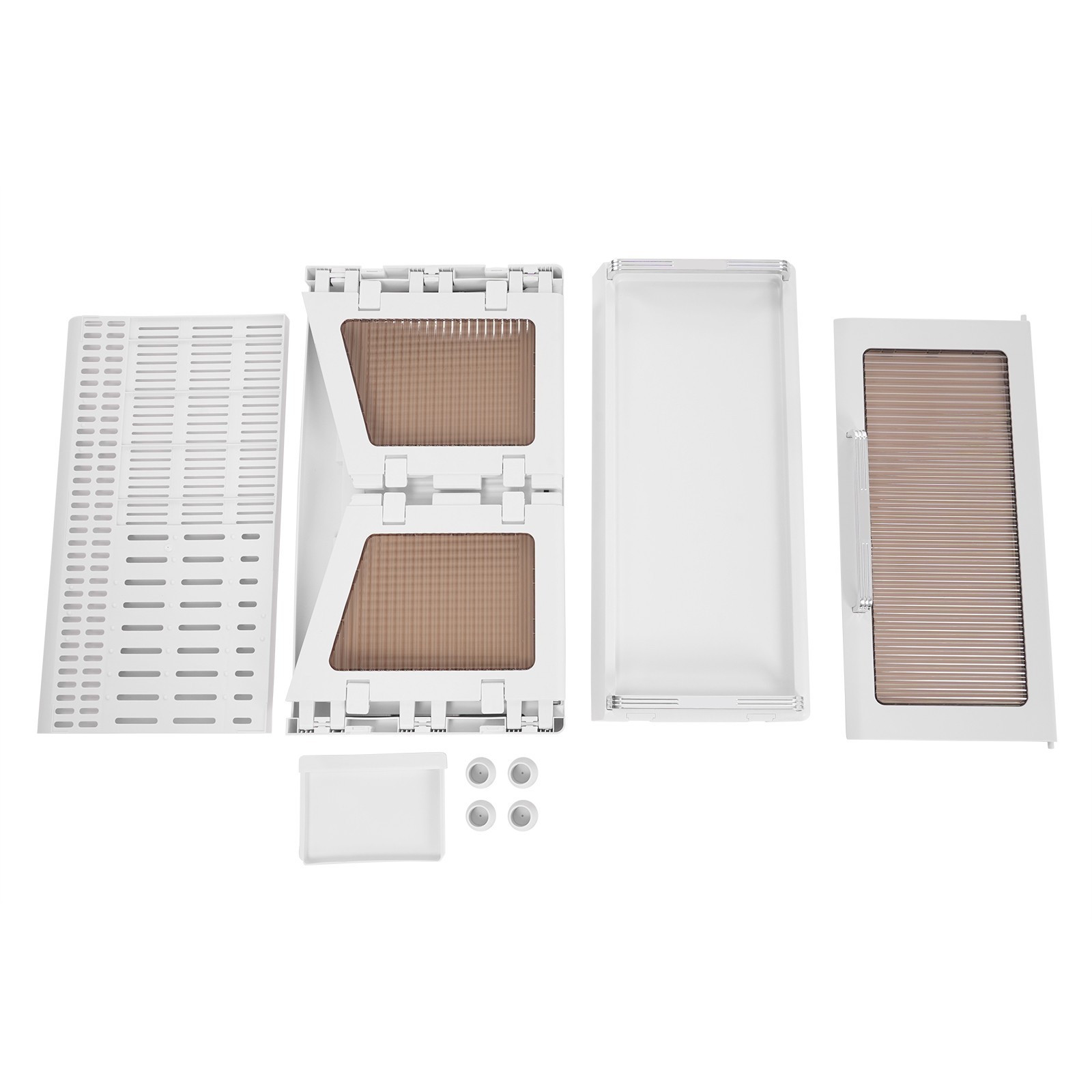 Dish Drying Rack Drying Drainer, Dish Drying Rack and Drain Board with Lid Cover