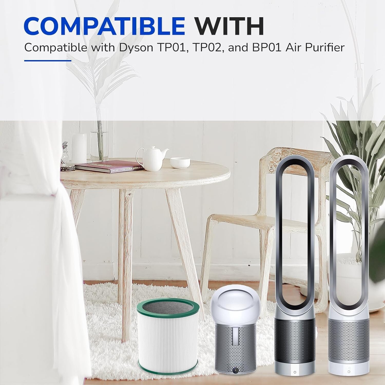 (2) Replacement Filter for Dyson Tower Fan Air Purifier TP01 TP02 TP03 AM11 BP01