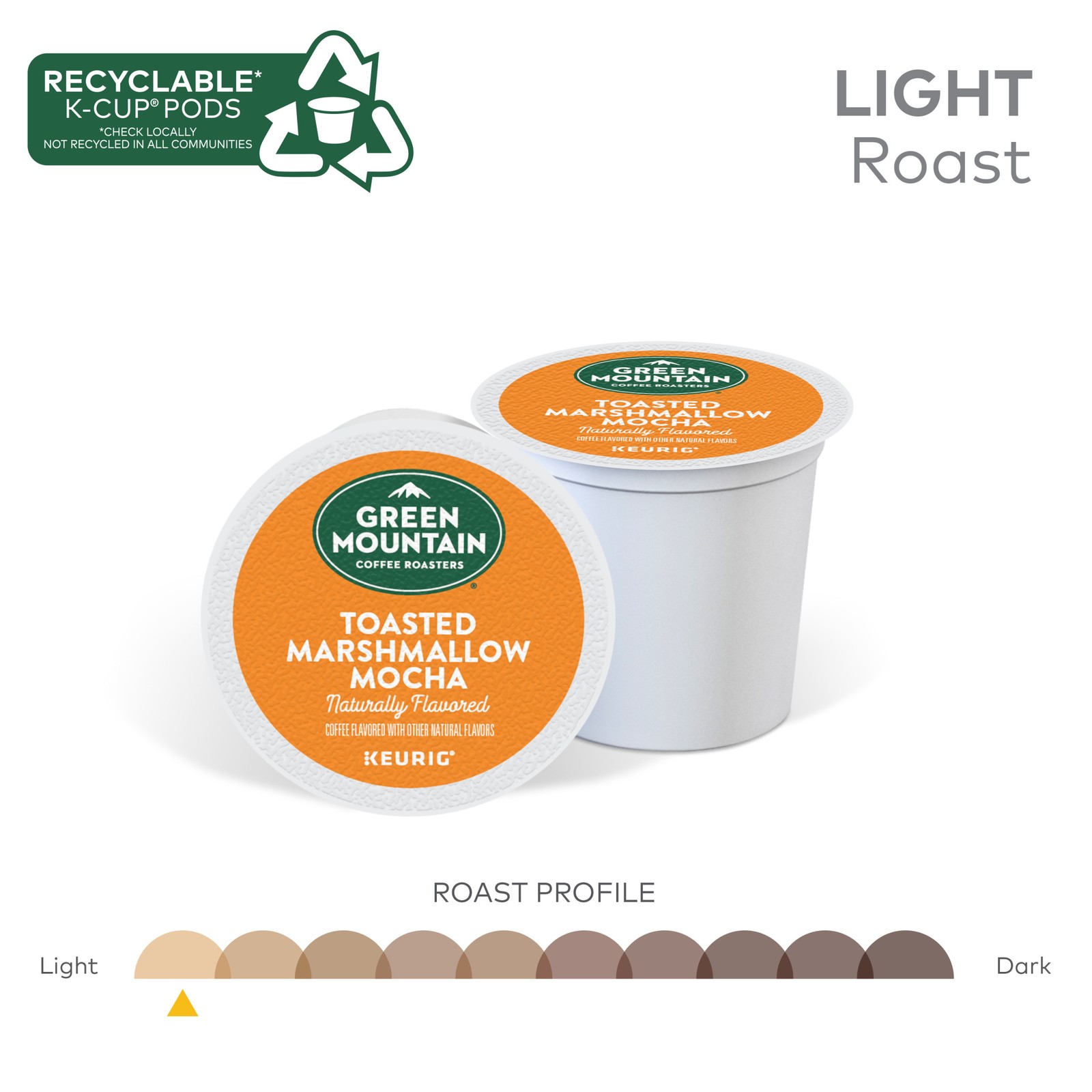 Green Mountain Coffee Roasters Toasted Marshmallow Mocha K-Cup Pods, 24 Count