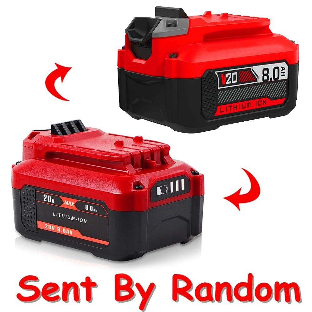 Pack FOR CRAFTSMAN 20V Max V20 Lithium Ion 8.0 Ah Battery CMCB206 LED Indicator
