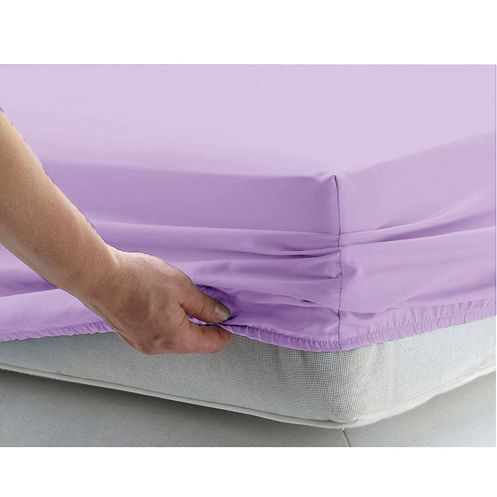 Ultra Deep Pocket 1 PC Fitted Sheet 800 TC Egyptian Cotton Lavender Solid