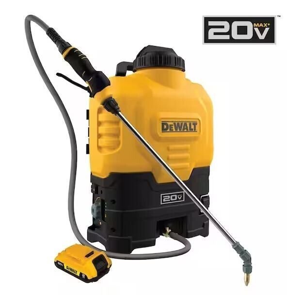 Dewalt 190681 20V MAX 4 gal. Lithium-ion Cordless Backpack Sprayer Kit (2 Ah)