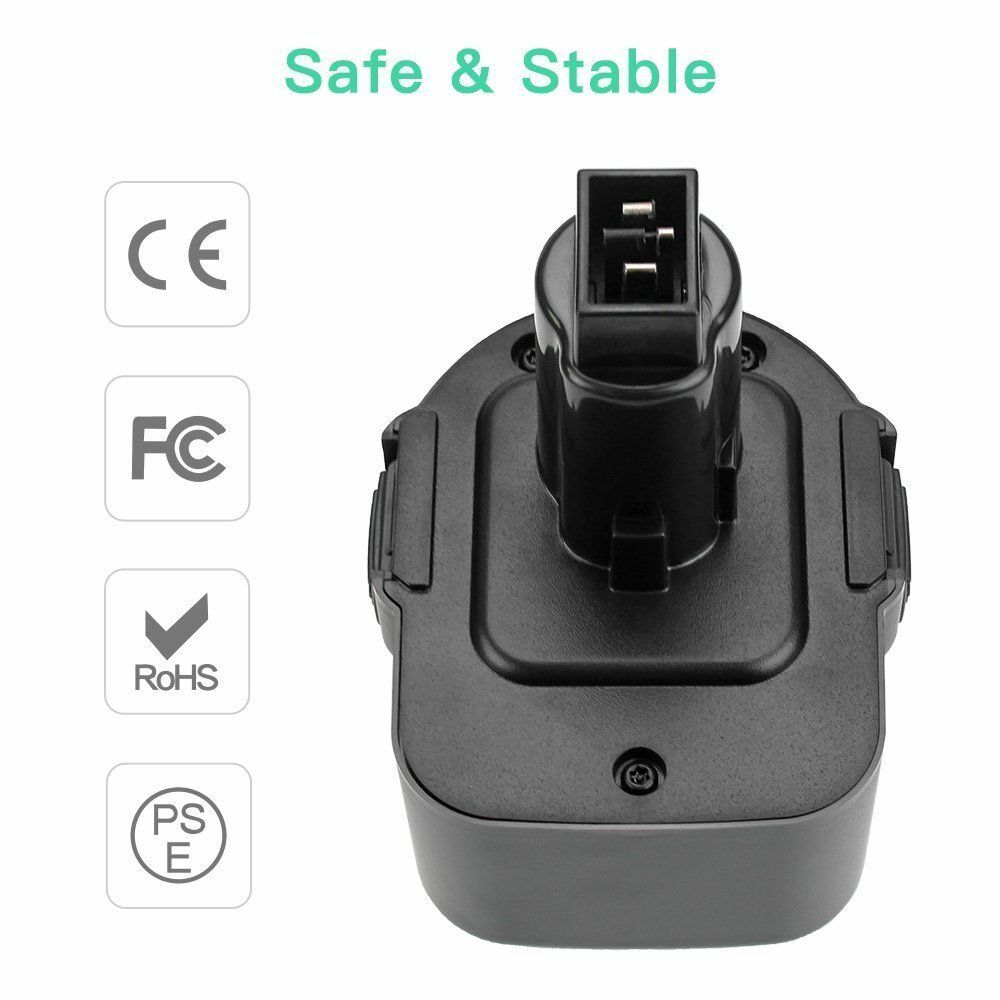 2Pack DC9071 DW9071 12V Battery Drill For DEWALT DW9072 DW953 DW965 DE9075 2.5Ah