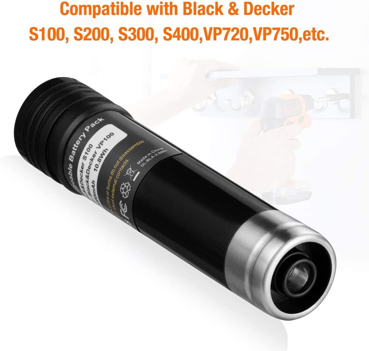 2/4PACK 3.6Ah For Black & Decker Versapak VP100 VP105 VP110 VP143 3.6V Battery