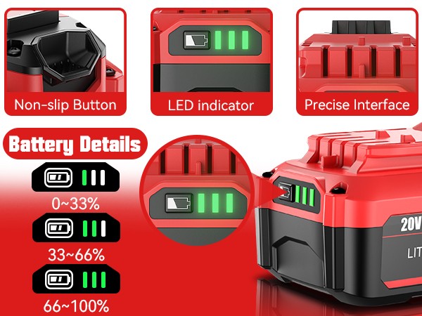 2X8Ah V20 For Craftsman Battery CMCB204 CMCB203 CMCB205 CMCB206 Cordless Battery