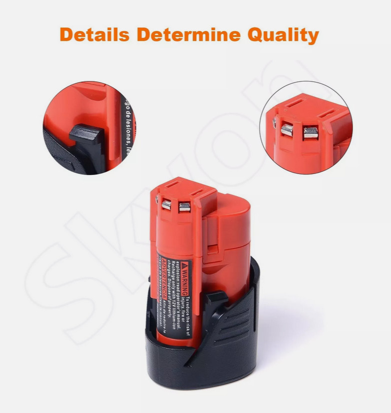 12V For Milwaukee For M12 LITHIUM Extended Capacity Battery 48-11-2460 3.5Ah