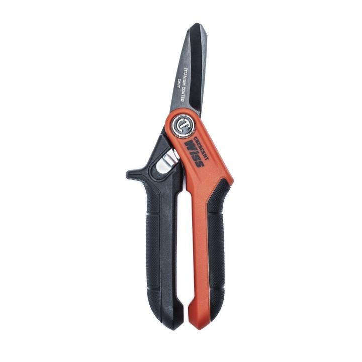 Wiss C7WT 7″ Tradesman Utility Shears Titanium Coated Compact Heavy Duty