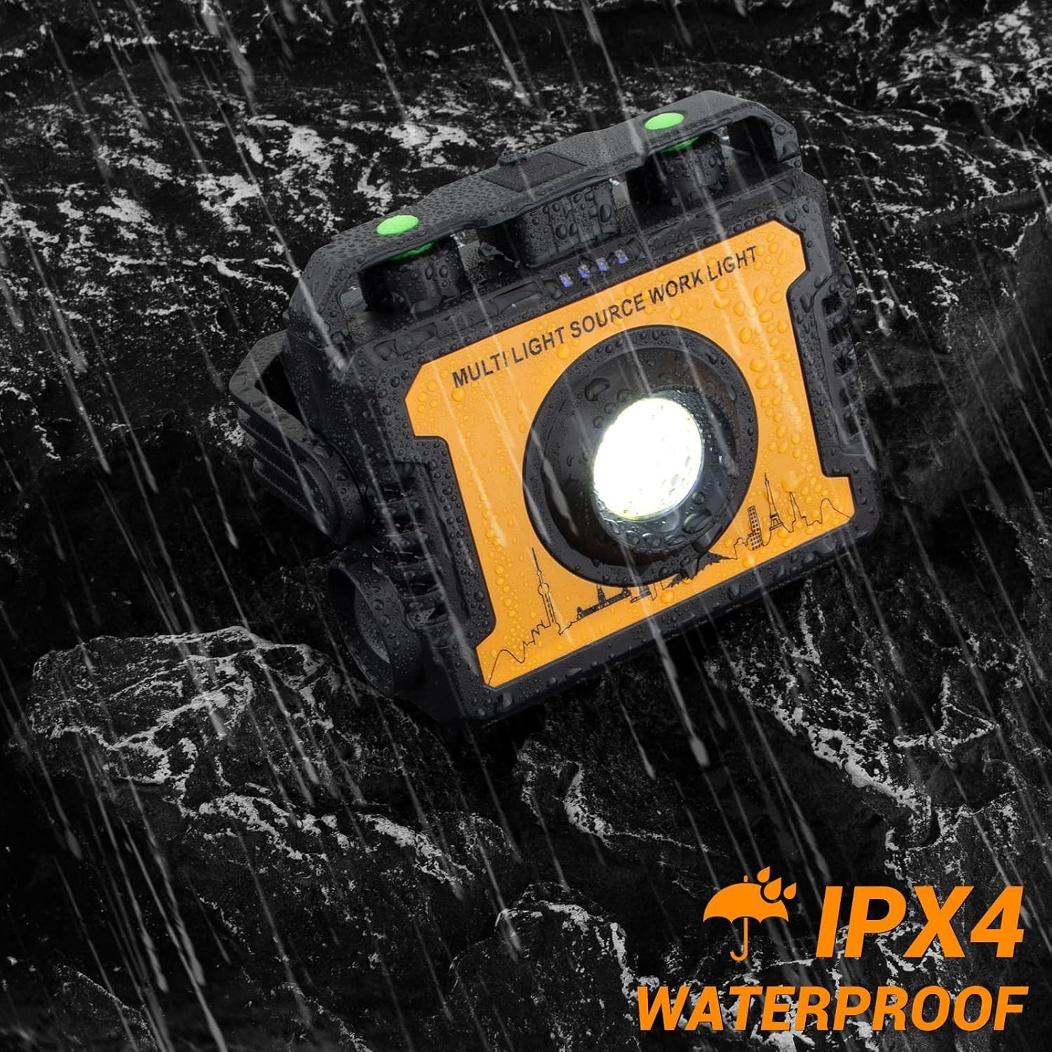2X USB Rechargeable COB LED Work Light Lamp Floodlight Camping Emergency Torch