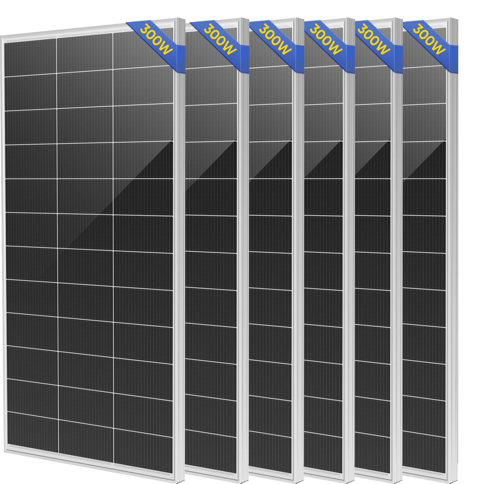 300W 600W 900W 1800W Mono Solar Panel 18BB Charg Off-Grid Battery Power RV Boat