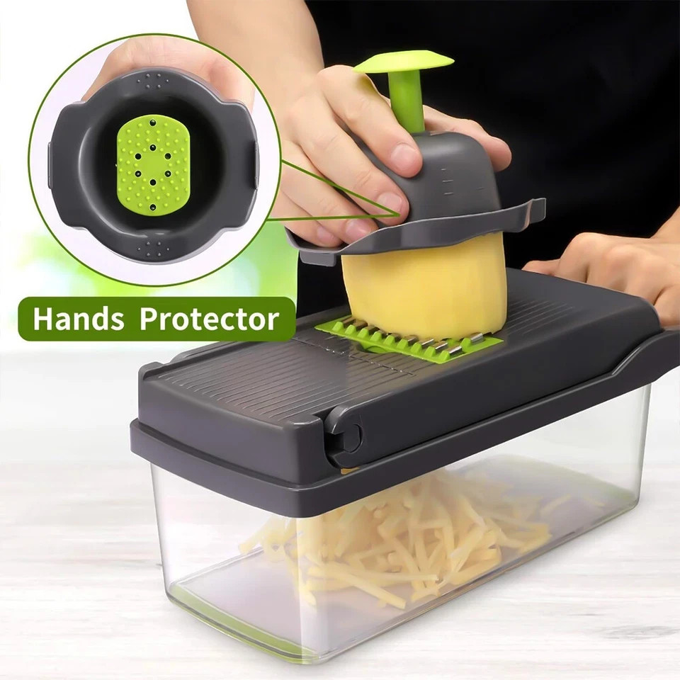 Multi Function 14 In 1 Vegetable Chopper Onion Dicer Fruit Cutter Kitchen Slicer
